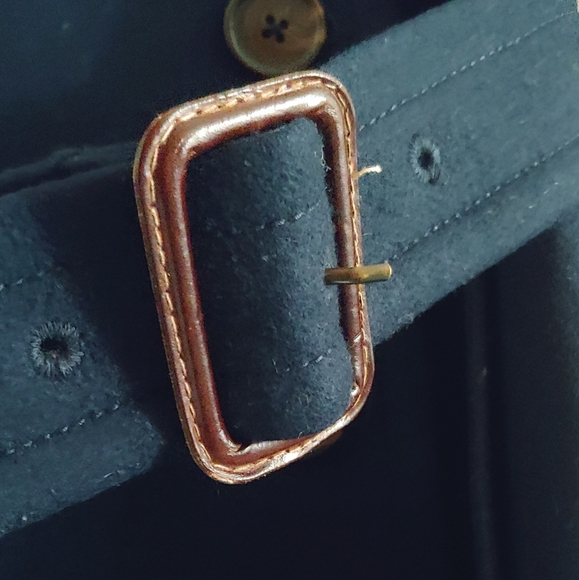 J. Crew Navy Double-Breasted Coat - Picture 5 of 6